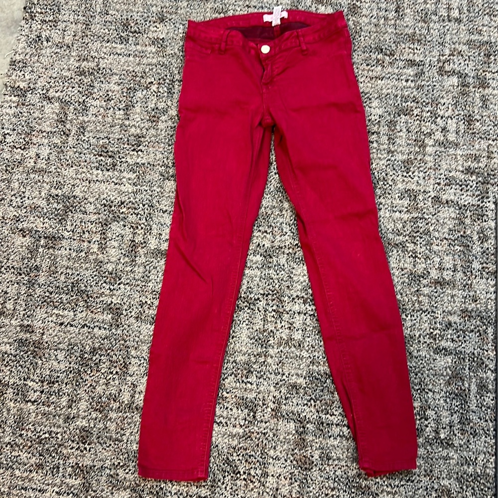 LN women’s Refuge size 8 skin tight leggings in maroon